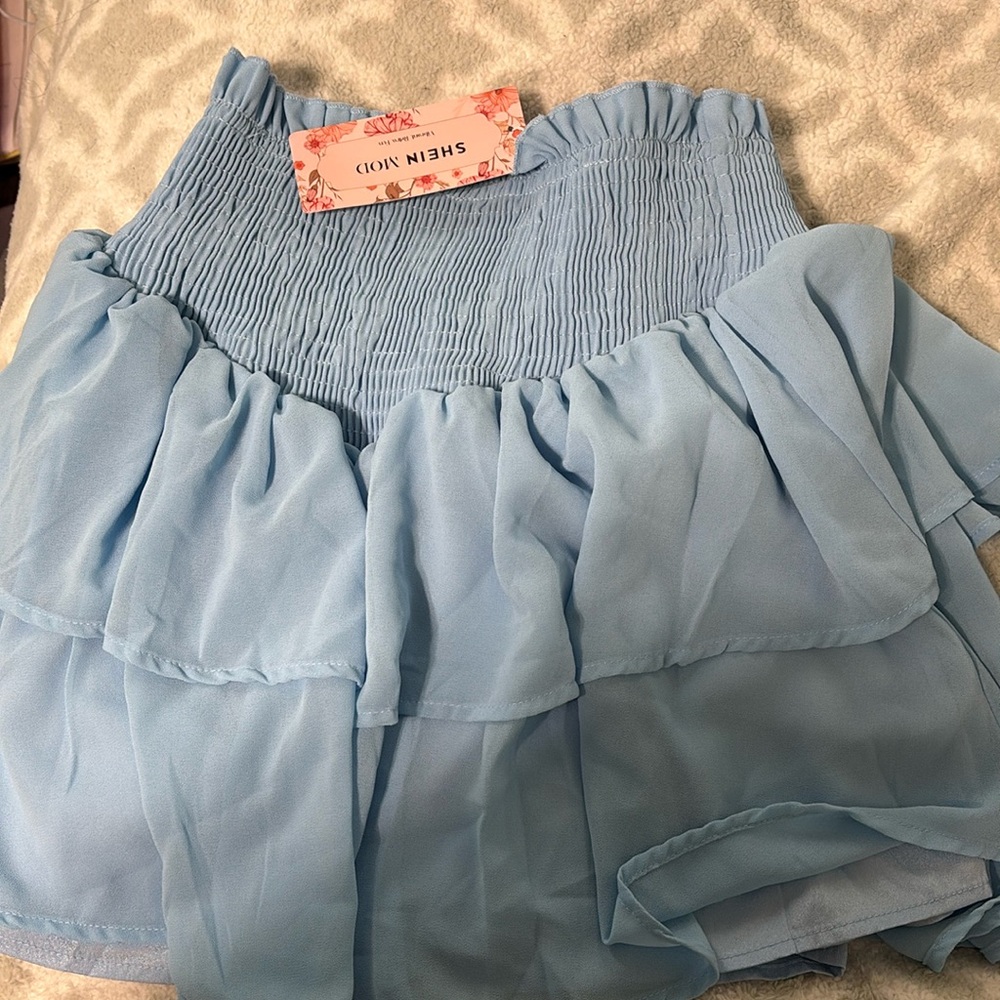 Blue skirt